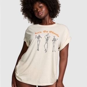 PINK Victoria's Secret "Let's Go Ghouls" Campus Tee XS 🆕